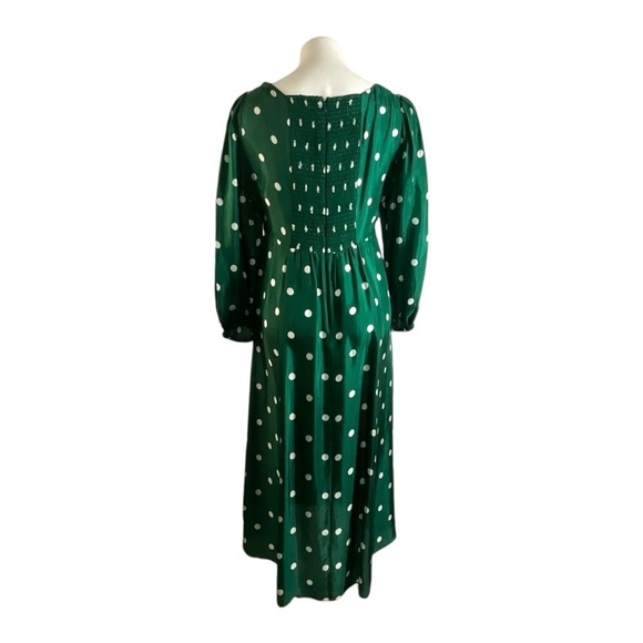 J. Crew Sweetheart Long Sleeve Midi Dress in Polka Dot - Picture 10 of 16